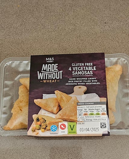 M&S GF Vegetarian Samosas