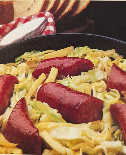 Spiced Cabbage-Sausage Casserole