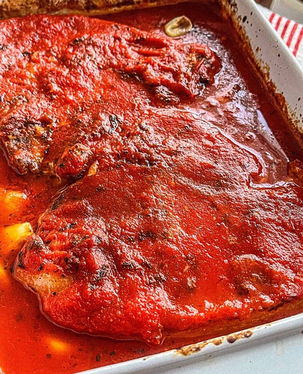 T-bone Pork Steak (oven baked)