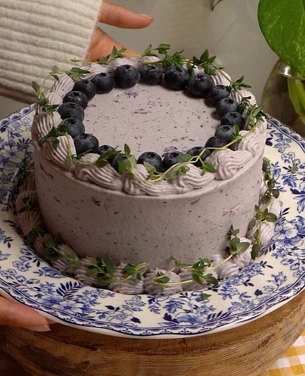 Blueberry Matcha Shortcake.