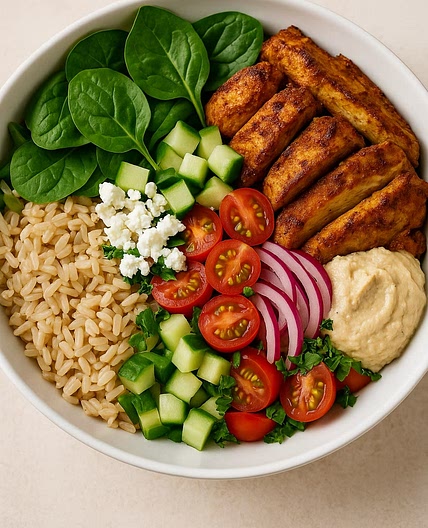 Mediterranean Chicken Shawarma Bowl