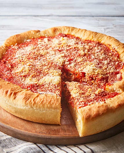 Chicago-Style Deep Dish Pizza