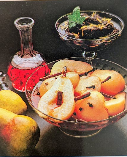 Wine Baked Pears