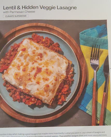 Lentil & hidden veggie lasagne (Hellofresh)