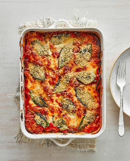 Healthy aubergine parmigiana