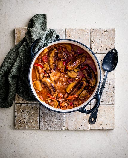 Slow-cooker sausage casserole