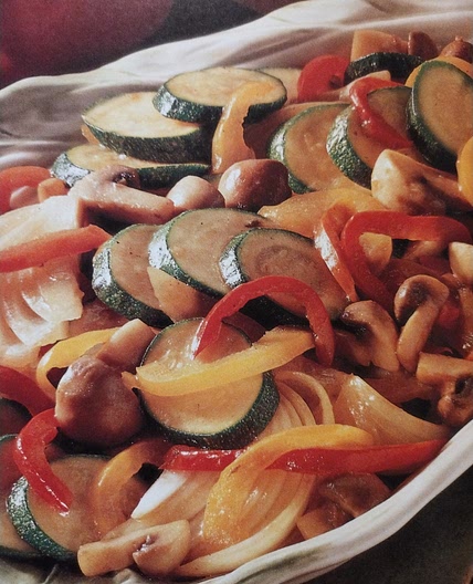 Peppers and zucchini side