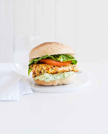 Lime and chilli chicken sandwich