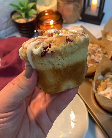 Strawberry Cheesecake Muffins