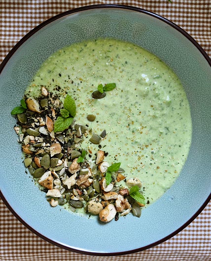 🌱 Gaspacho  | Petits pois, concombre & menthe