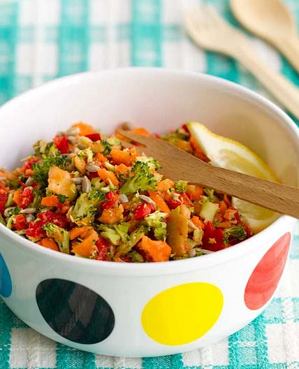 Quick rainbow salad