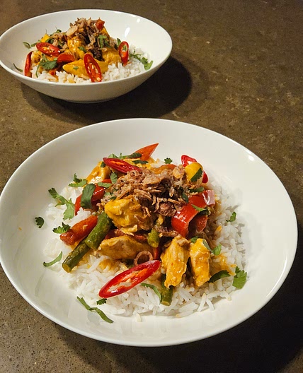 Thai panang curry chicken