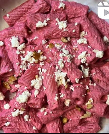 Rote Beete Feta Pasta 