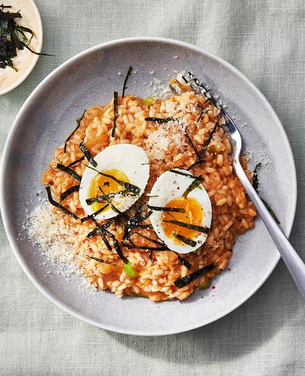 Kimchi-risotto