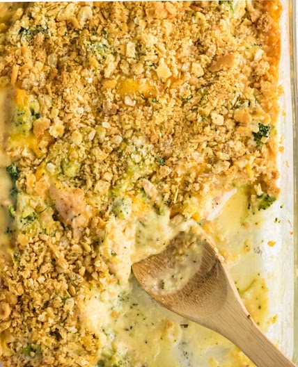 Broccoli Cheddar Chicken Pasta Casserole
