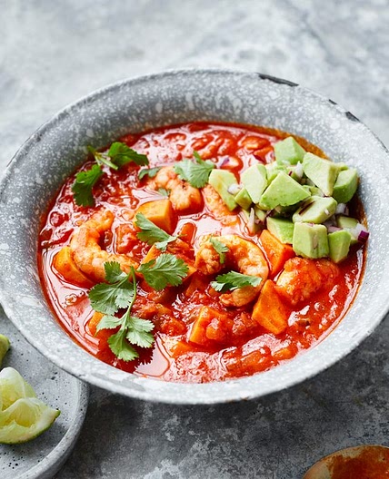 Mexican prawn soup