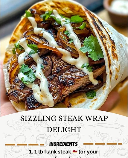 Sizzling Steak Wrap Delight 🌯