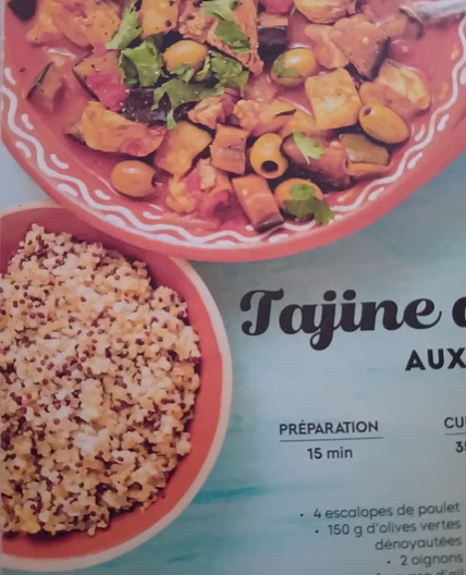 Tajine de poulet aux olives