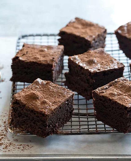 Decadent dark chocolate brownies