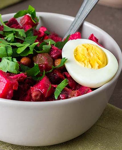 Ensalada de Remolacha y Huevo