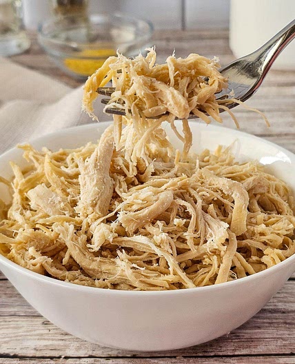 Perfect Slow Cooker Shredded Chicken in the Crockpot