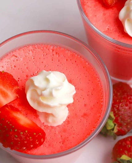 Strawberry Greek Yogurt Protein Jello