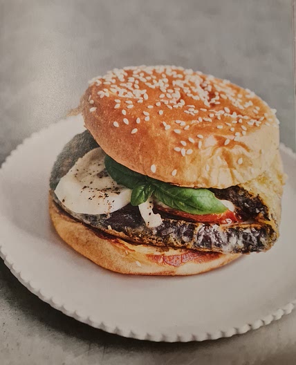Burger mit Aubergine Parmigiana
