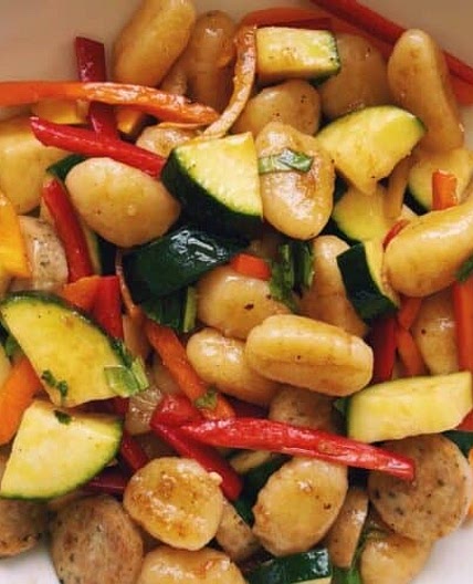 Crispy Gnocchi Summer Pasta Salad