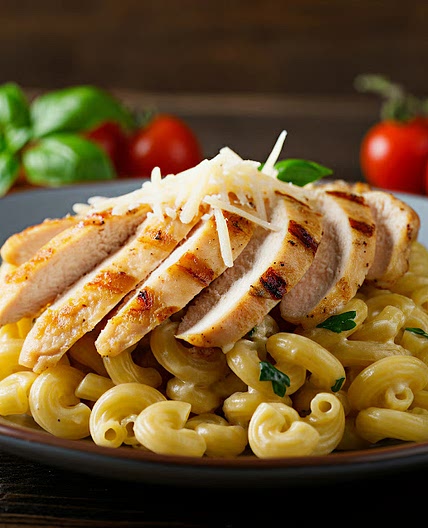 Creamy Chicken Macaroni Pasta - Easy Homemade Recipe