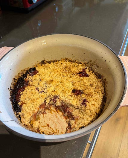 Rhubarb Crumble