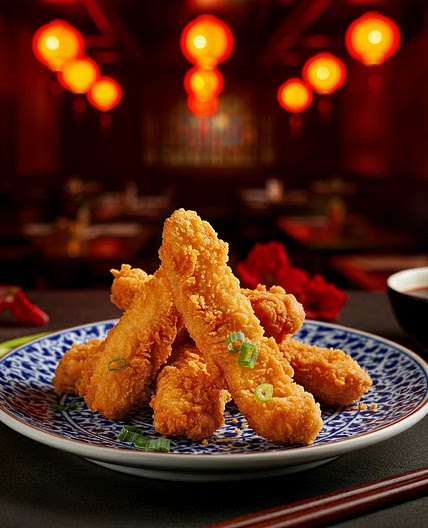 Crispy & Sticky Delight: Homemade Chinese Chicken Fingers! 🥢