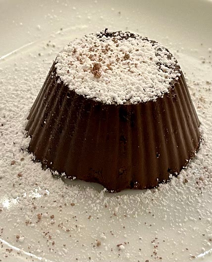 Dark chocolate & banana pudding! 😍