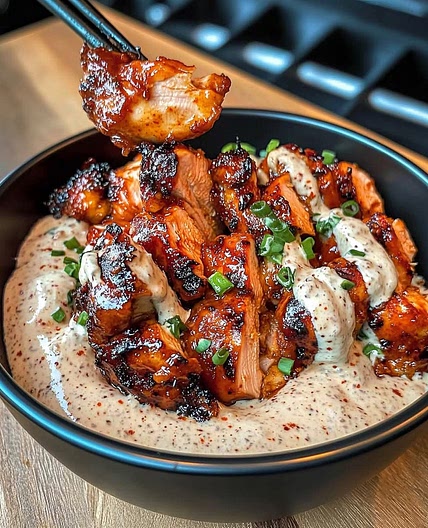 Korean BBQ chicken with chili sauce