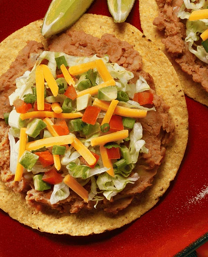 Tortilla Chips with Beans and Cheese