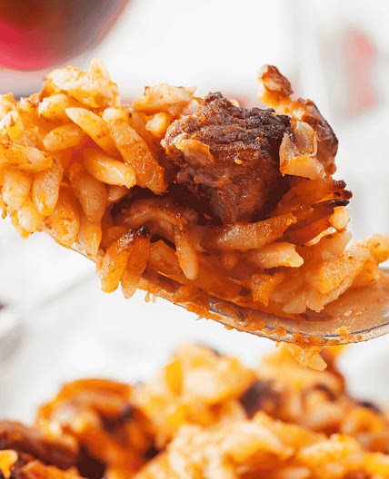 Baked Lamb with Orzo