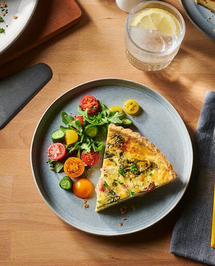 Ham, Cheese and Spinach Quiche