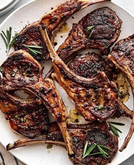 Garlic Rosemary Grilled Lamb Chops