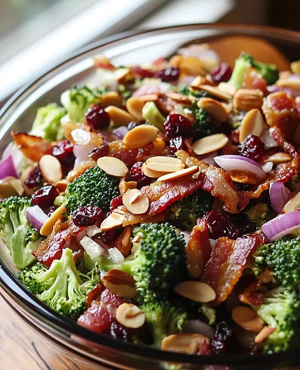 10-Minute Broccoli Bacon Salad with Honey Mustard (No Mayo!)