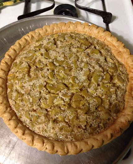 Rhubarb Custard Pie