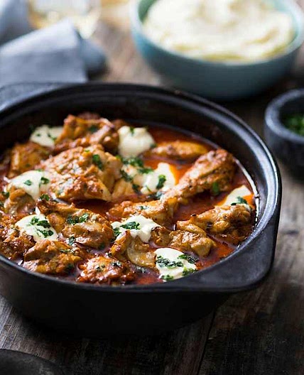 Paprika chicken with sour cream sauce