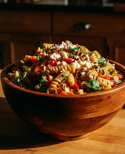 Elote Pasta Salad Recipe | A Summer Party Favorite