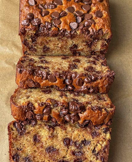 Super Moist Chocolate Chip Banana Bread