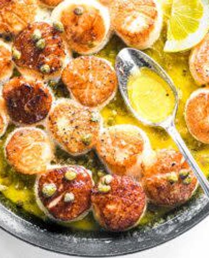 Seared Scallops with Lemon Butter