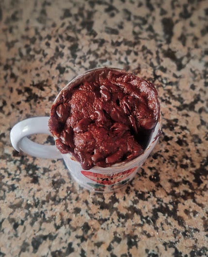 Bizcocho a la taza de chocolate