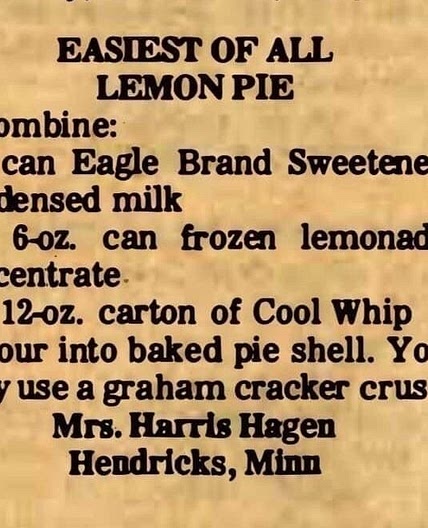 Frozen lemonade pie