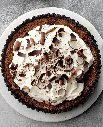 Chocolate Mint Truffle Tart