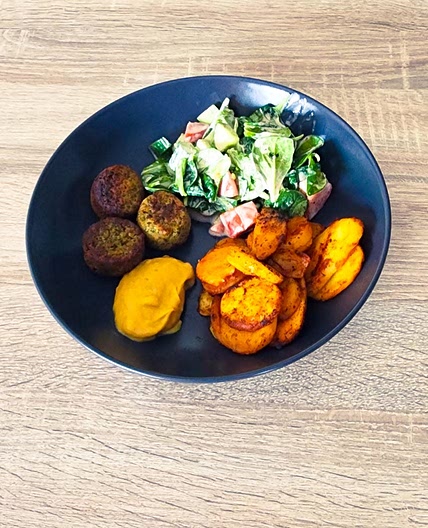Bowl de falafels et houmous à la mangue