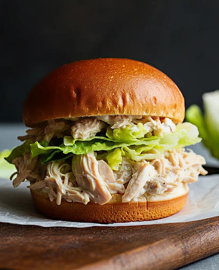 Slow Cooker Chicken Caesar Sandwiches Recipe