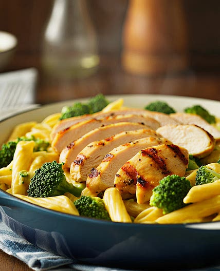 Creamy Chicken Broccoli Ziti Recipe in One Pot