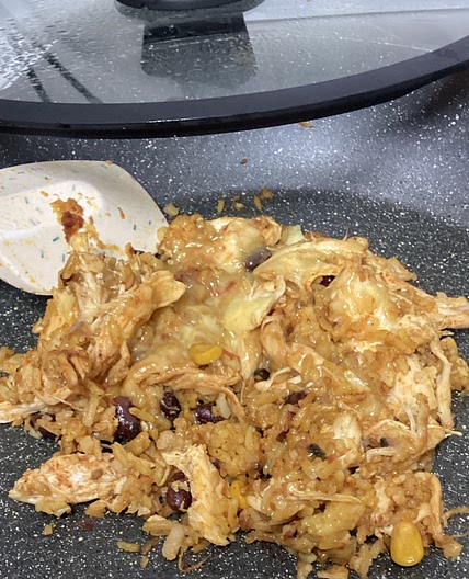 One-Pan Chicken Mexican Rice Bowl